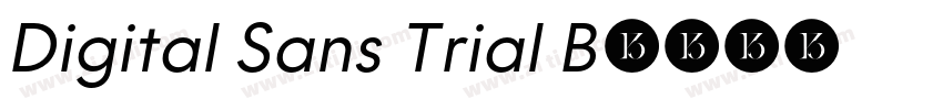 Digital Sans Trial B字体转换